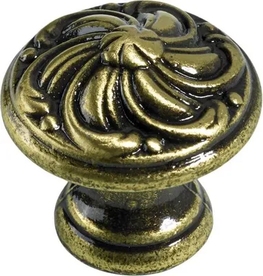 Produktbild von Hettich Möbelknopf Zinkdruckguss gold Ø 25,0 mm - 1 Stück