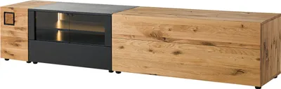 Image de MASSIVMOEBEL24 | Meuble TV chêne sauvage 250x52x52 naturel huilé/verni KITZBÜHEL #121