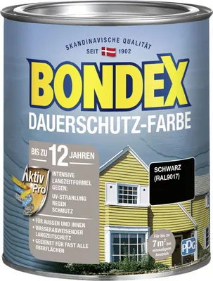 Produktbild von Bondex Dauerschutzfarbe 0,75 L schwarz