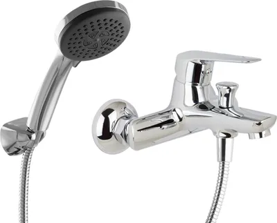 Produktbild von PaulGurkes Aufputz Wannenarmatur Einhandmischer Handbrause Brauseschlauch 1,6m