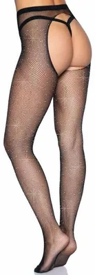 Immagine prodotto di Leg Avenue - Collant Crothless A Rete