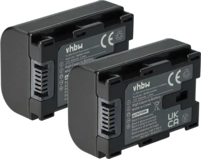 Produktbild von vhbw 2x Akku Ersatz für JVC BN-VG108USM, BN-VG108U, BN-VG108E für Videokamera Camcorder (800 mAh, 3,6 V, Li-Ion) + Infochip