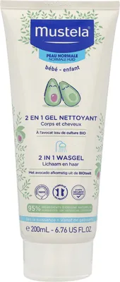Zdjęcie produktu dla Mustela 2-In-1 Żel oczyszczający do skóry normalnej 200 ml