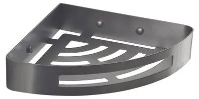 Image de SMART Étagère de douche d'angle, 210x45x210mm, gun metal