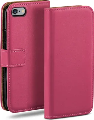 Produktbild von moex® Book Case kompatibel mit iPhone 6s / iPhone 6 - Hülle 360 Grad klappbar, Pink