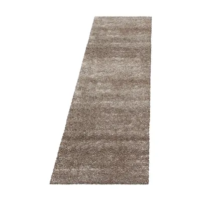 Produktbild von Hochflor Teppich BRILLIANT Taupe 80 x 250 cm