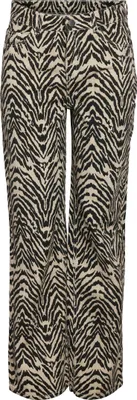 Produktbild von NOISY MAY Straight Fit Jeans mit Zebra-Print Denim Stoffhose Größe: 25W / 32L