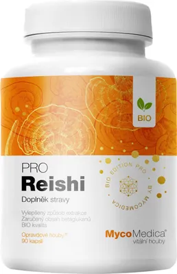 Obrázek produktu pro MycoMedica Reishi PRO 90 kapslí, doplněk stravy