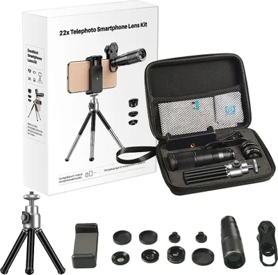 Immagine prodotto di INF Kit obiettivo 4 in 1 APEXEL 22X105: telescopio, macro, grandangolo, fisheye