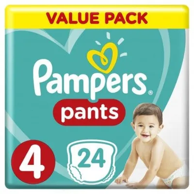 Produktbild von Pampers Baby Dry Pants Gre 4 - 24 Windelhosen ( 9 kg - 14 kg)