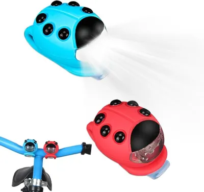 Productafbeelding van 2 stuks kinderscooterlicht, IPX5 waterdichte led-rugzak, kinderwagenlicht met 3 modi voor scooter, wandelstok of rugzak