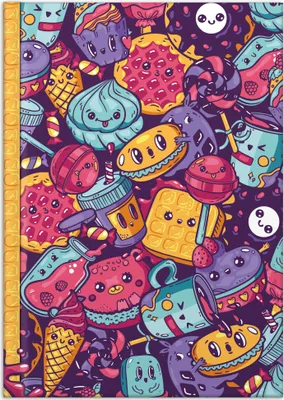 Produktbild von RNK Verlag Notizbuch "Sweets" DIN A4 96 Blatt blanko