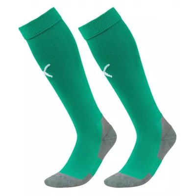 Image de Puma Hommes Football Liga Core Chaussettes Hommes Chaussettes vertes blanches taille 3 (39-42)