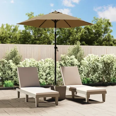 Immagine prodotto di The Living Store Ombrellone Taupe 200 x 224 cm Alluminio