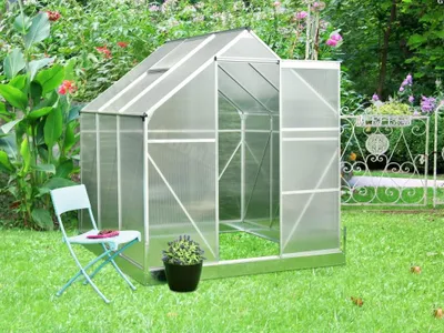 Obrázek produktu pro Zahradní skleník VespaGarden 190x190x195 cm / 3,6 m2 + základna