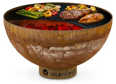 Obrázek produktu pro blumfeldt Savage ohniště, Ø 60,5 cm, odolné, ocel, ochrana, typ: malé, rez
