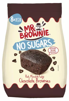 Zdjęcie produktu dla Mr Brownie – czekoladowe brownie bez cukru ze słodzikiem, opakowanie 200 g