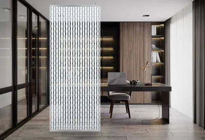 Produktbild von YourCasa - Raumteiler hängend [Designelement] Blickfang und Dekoration in jedem Raum | Trennwand ist Lichtdurchlässig - Raumtrenner 120 x 240 cm- Paravent bietet Sichtschutz - Multifunktional