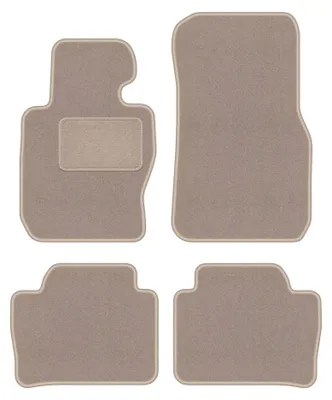 Image de Tapis de sol en moquette pour BMW 3 F30 2012-2019 (Sedan xdrive) – jeu 4 pièces, beiges, sur mesure – Wielganizator LUX