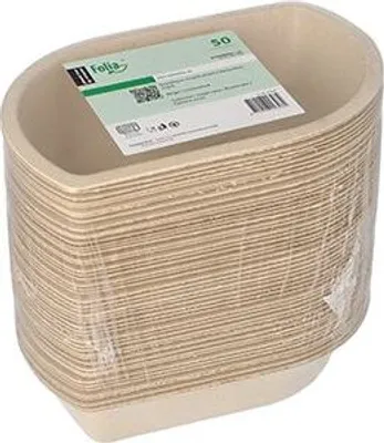 Produktbild von Snacktrays Zuckerrohr 3,6 cm x 9,9 cm x 15 cm natur