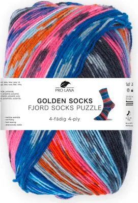 Produktbild von Pro Lana FJORD SOCKS PUZZLE 100 g Stricken zu einem Abenteuer der Formen und Farben 85