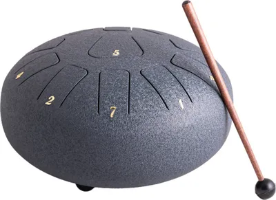 Produktbild von Steeldrum F-Dur Zungentrommel 8 Zoll Handpan 11 Töne dunkelblau Steelpan groß