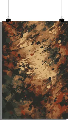 Produktbild von Vintage Poster - Vintage Abstract Poster - Abstraktes Kunstwerk Poster - 61x91cm - Perfekt zum Einrahmen