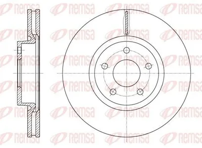 Produktbild von 2x REMSA Bremsscheibe 61562.10 vorne für FORD MONDEO IV Turnier (BA7) 300mm 52mm