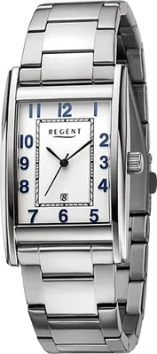 Obrázok produktu pre Regent kovové pánske náramkové hodinky quartz strieborný kovový náramok D2URF1523