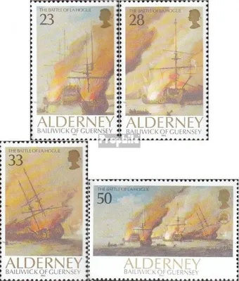 Produktbild von Briefmarken GB - Alderney 1992 Mi 55-58 (kompl.Ausg.) postfrisch Seeschlacht