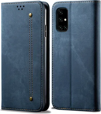 Immagine prodotto di Custodia Galaxy A71, Custodia a portafoglio in pelle con chiusura magnetica e custodia con funzione stand per Samsung Galaxy A71 Samsung Galaxy A71 blu