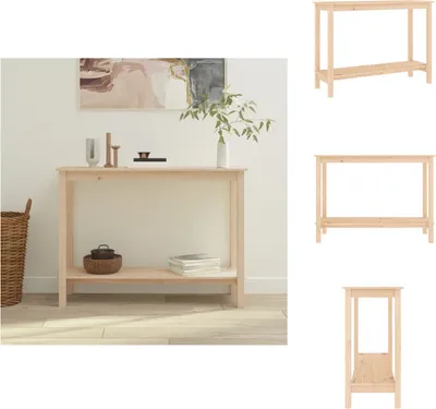 Image de vidaXL Console 110x40x80 cm Bois massif Pin -  Tables d'appoint