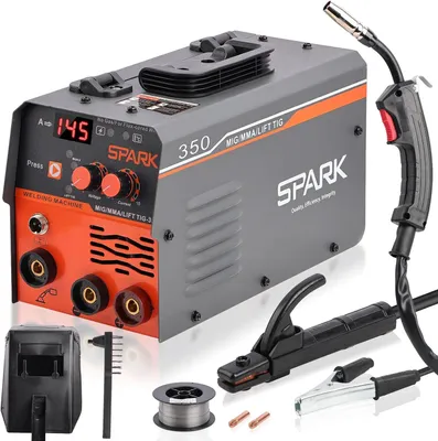 Produktbild von MIG-Schweißgerät - 3-in-1 MIG/ARC/TIG Inverter-Schweißgerät, 120 A, 230 V, mit Synergiefunktion und Drahtvorschub