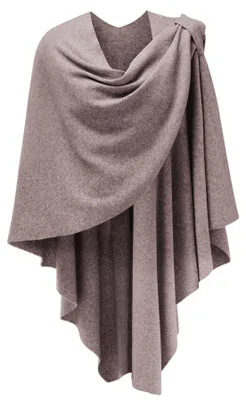 Imagen del producto de PULI: Poncho-bufanda para mujer, estilo chal de punto, sensación de cachemira, ideal como prenda de abrigo o como regalo