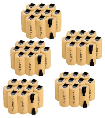 Immagine prodotto di Batteria ricaricabile per utensili elettrici, 1,2V, capacità 2800mAh, confezione da 50 pezzi