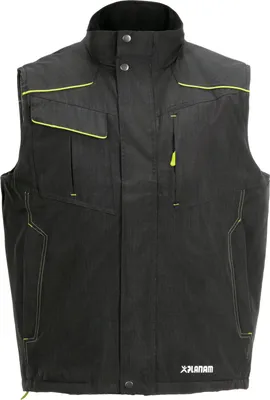 Produktbild von Größe L Herren Planam Outdoor Winter Neon Weste grau grün Modell 3396