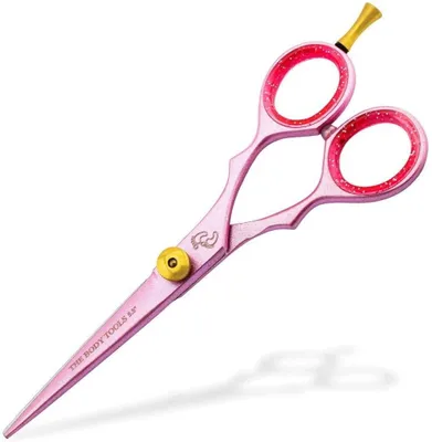 Produktbild von Friseurschere-Set, ideale Schneideschere für Damen, 5,5 Zoll, rosa, Professionelles Salon-Schönheitsscheren-Set Bestens geeignet für professionelle