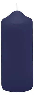 Produktbild von Spitzkopf Stumpen Kerzen Nachtblau Dunkelblau 10 x Ø 4 cm, 12 Stück
