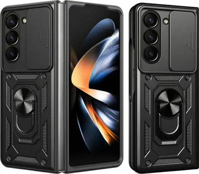 Obrázok produktu pre imoshion Robustný zadný kryt s krúžkom pre Samsung Galaxy Z Fold 5 - čierny