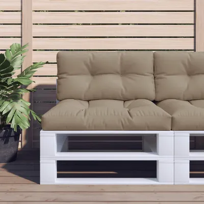 Produktbild von Möbel Palettenkissen Taupe 70x40x12 cm Stoff - Gartenmöbelauflagen 360587