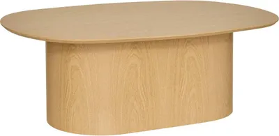 Zdjęcie produktu dla Stolik kawowy owalny Lee naturalny nowoczesny skandynawski do salonu 100x70 cm Atmosphera