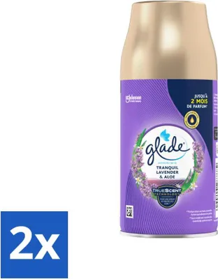 Zdjęcie produktu dla Glade Automatic Spray - Tranquil Lavender & Aloe - 269 g - Value Pack - 2 sztuki