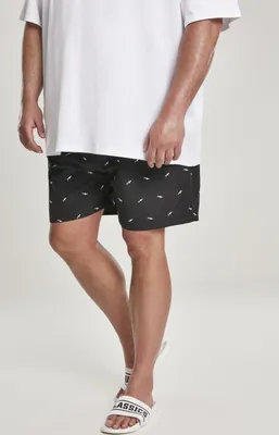 Produktbild von Urban Classics Badehose Embroidery Swim Shorts Shark/Black/White-M
