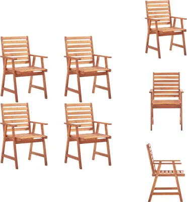 Image de vidaXL Chaises de jardin 4 pcs. Acacia massif - Chaises de jardin