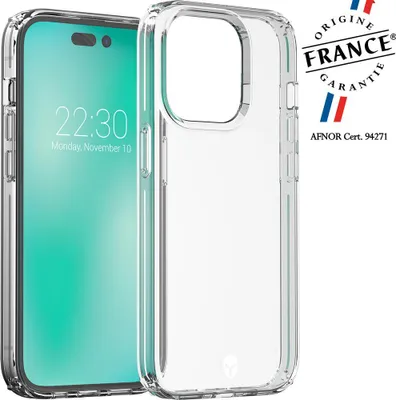 Image de FORCE CASE FCFEELIP14P - FC Feel IP14 Pro OFG 50% Recyclé Transparent