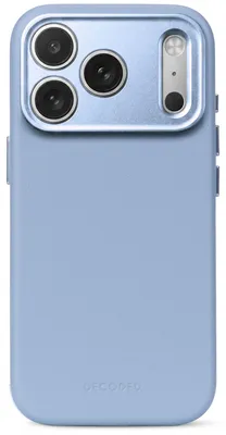 Productafbeelding van Decoded Leather Backcover MagSafe voor de Apple iPhone 18 Pro / 17 Pro - Sky Blue