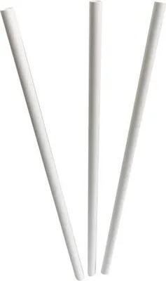 Produktbild von 250x Papiertrinkhalme  Papier Longdrink schwarz Ø 6mm 195 mm