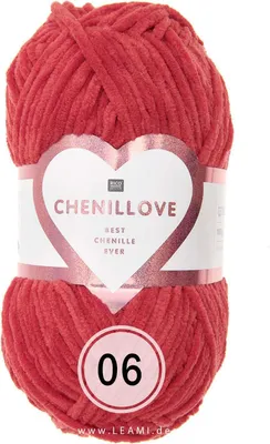 Produktbild von Creative Chenillove Rico Chenille (100g/110m) 06 rot
