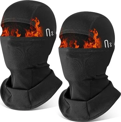 Produktbild von 2 Stš¹ck Winter Sturmhaube fš¹r Herren und Damen,Winddicht Thermo Balaclava Gesichtsmaske Skimaske fš¹r Outdoor Sports Radfahren, Skifahren, Motorrad, Fahrrad