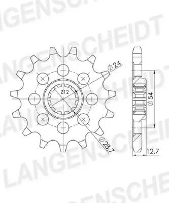 Produktbild von Ritzel Supersprox 630 - 15Z CST-522:15|feinverzahnt 24,0/28,5